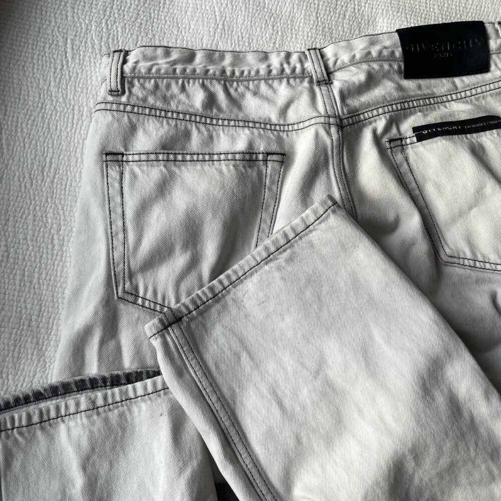 Givenchy Tie-Dye Jeans (Waist 31) Designer Denim [Straight Leg]